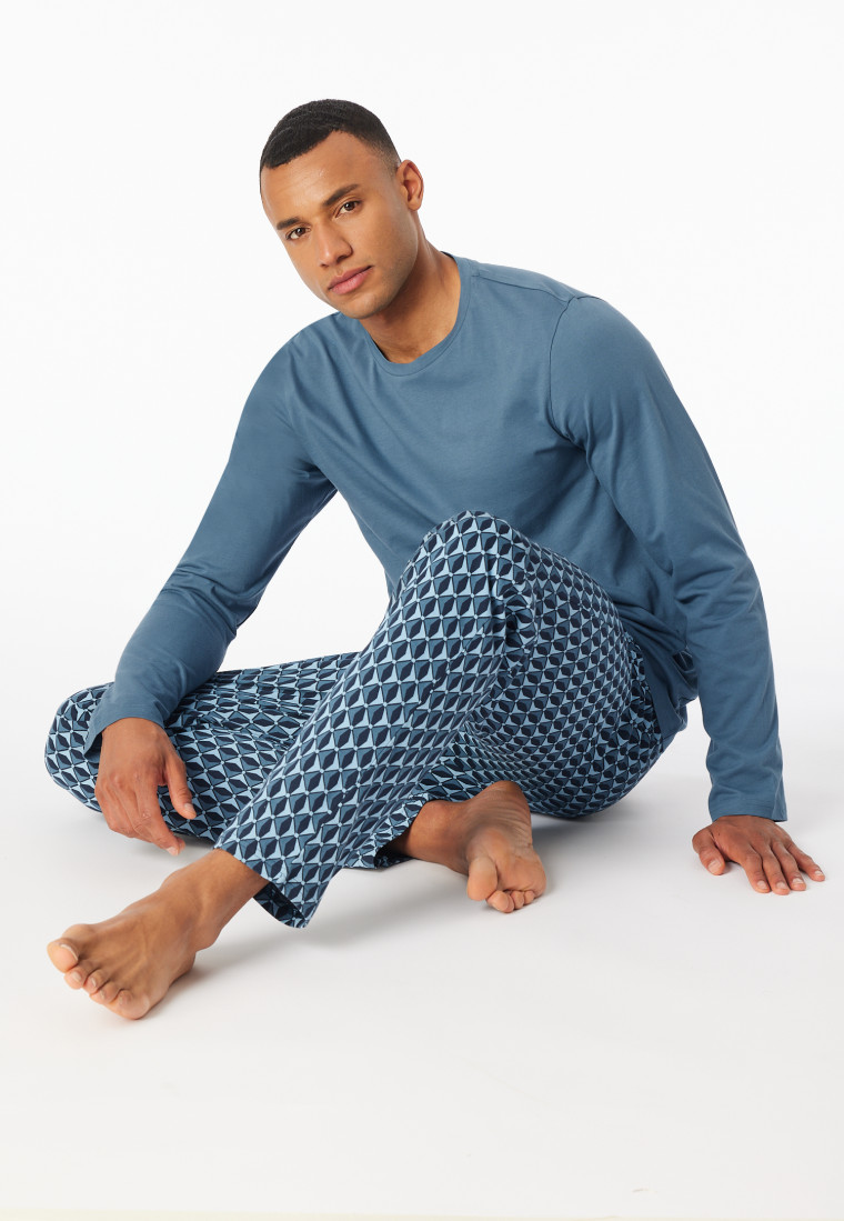 Schlafanzug lang atlantikblau - Casual Essentials