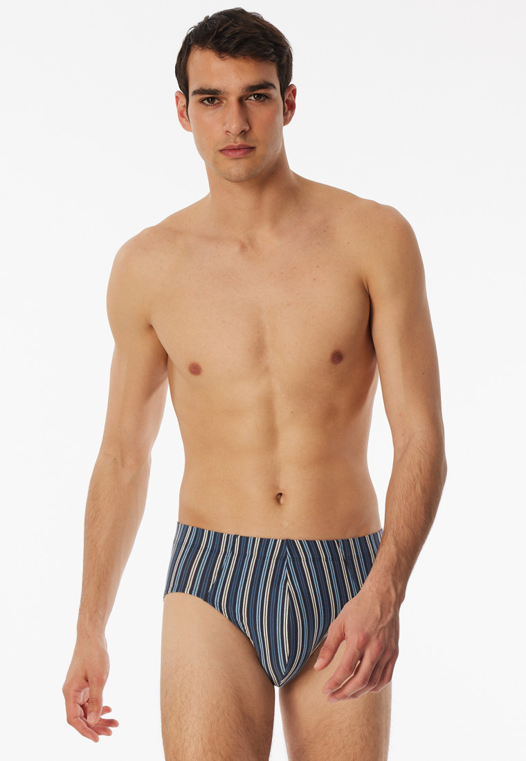 Supermini 3er-Pack Organic Cotton uni/geringelt mehrfarbig - 95/5