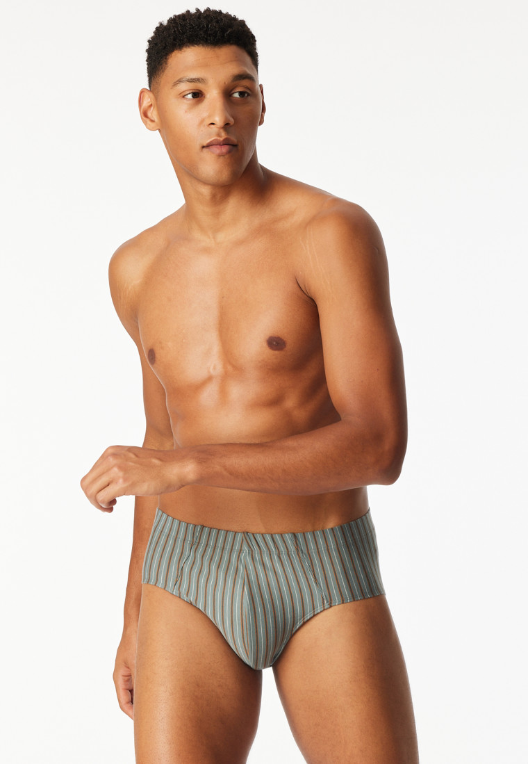 Supermini Slip supermini lot de 3 Coton Organic uni/rayures multicolore - 95/5