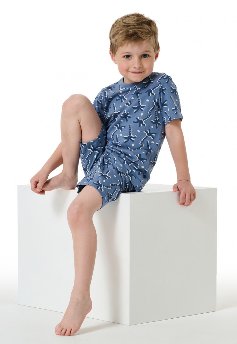 Short pyjamas with palm trees multicolor - Natural Love