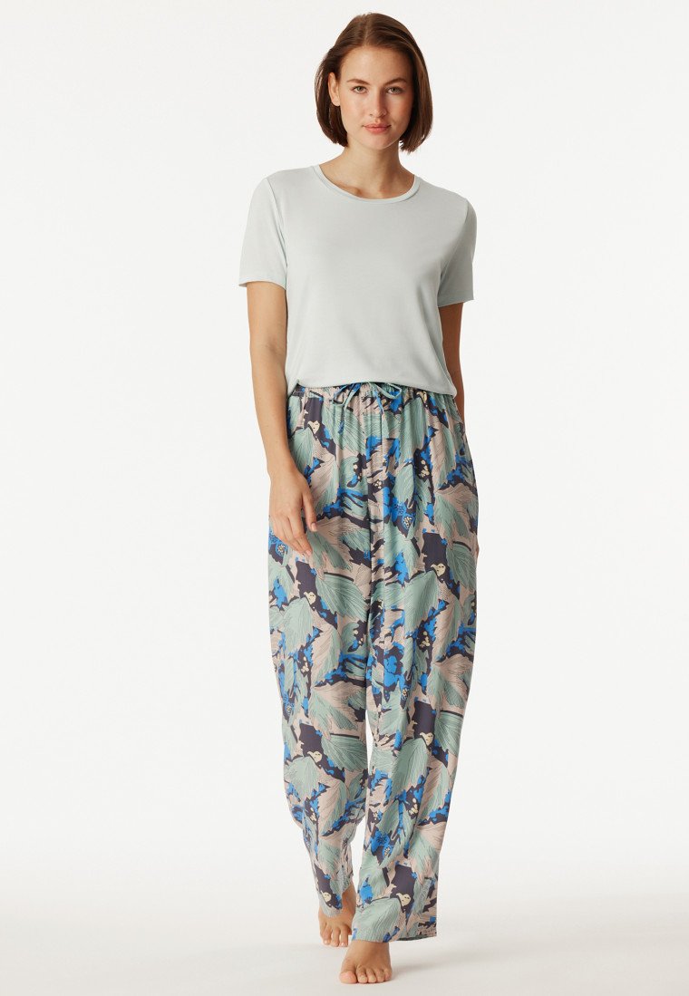 Loungehose lang Viskose multicolor bedruckt - Mix+Relax