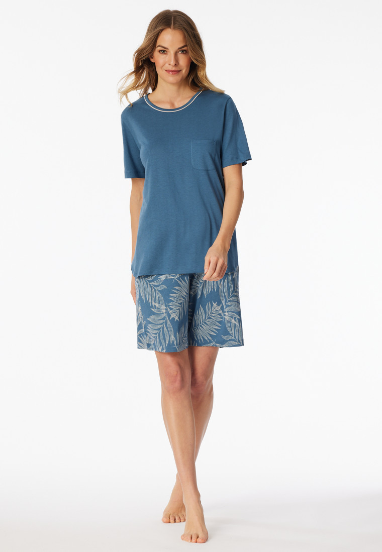 Schlafanzug kurz atlantikblau - Comfort Nightwear