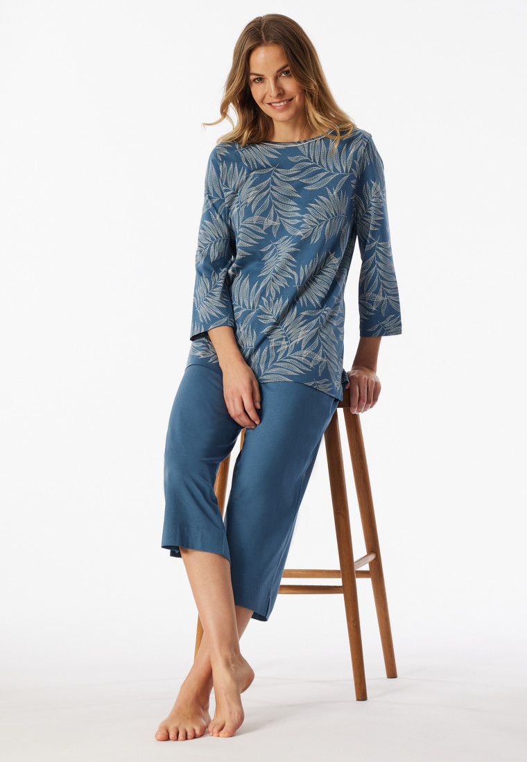Pyjamas 3/4-long atlantic blue - Comfort Nightwear