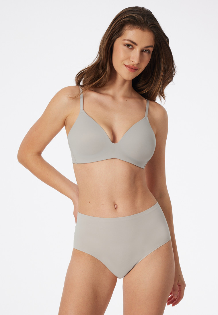 Soft-BH gepadded ohne Bügel grau-jaspe - Invisible Soft
