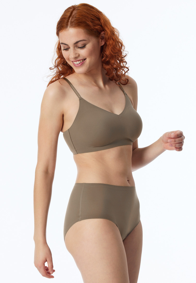 Schiesser Maxi-Slip Microfaser taupe - Invisible Soft