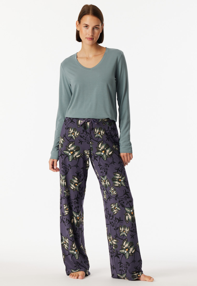 Pantaloni lunghi a fiori multicolore - Mix+ Relax