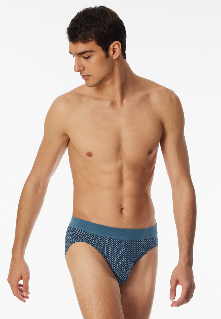 Slip rio à carreaux bleu atlantique - 95/5