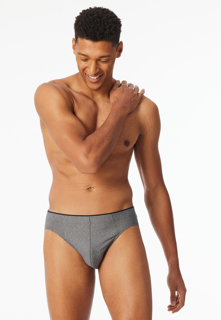 Slip super mini blu notte a strisce - premium Jacquard