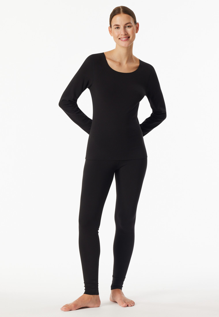 Shirt long-sleeve warming black - Invisible Soft Warming