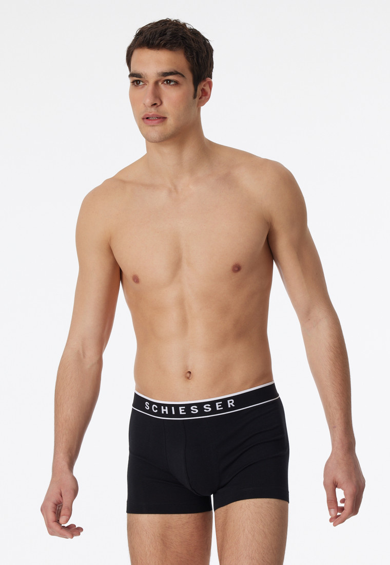 Shorts 5er-Pack Organic Cotton Webgummibund schwarz - 95/5