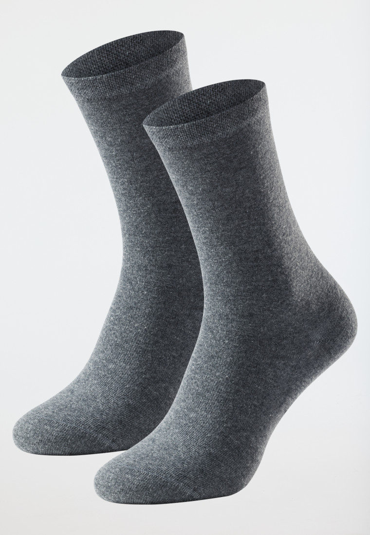 Women's socks 2-pack Organic Cotton black - 95/5