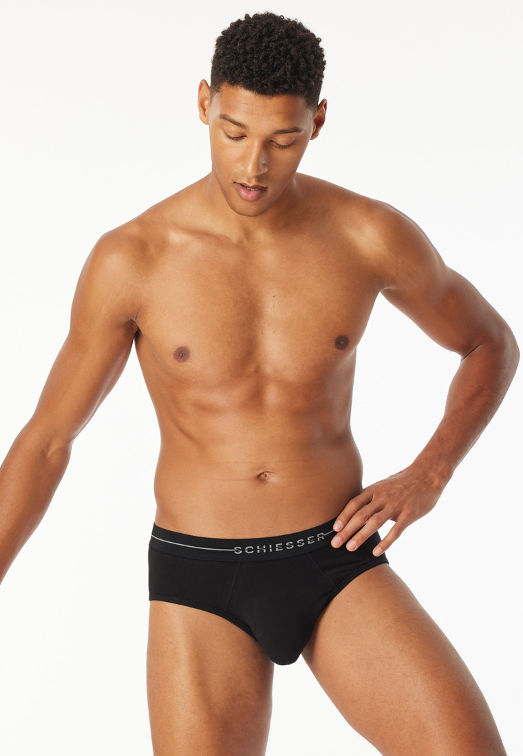 Rio-Slip 2er-Pack schwarz - Cotton Flex