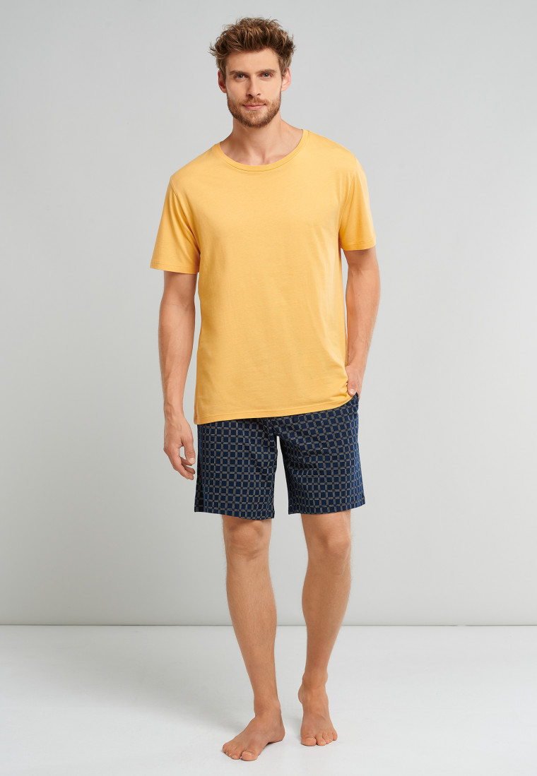 Bermuda shorts midnight blue checkered - Mix + Relax