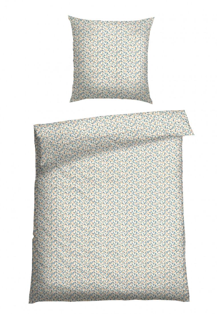 Bedding 2-piece cream patterned - Renforcé