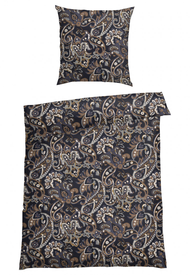 Bed linen 2-piece paisley multicolored patterned - Renforcé