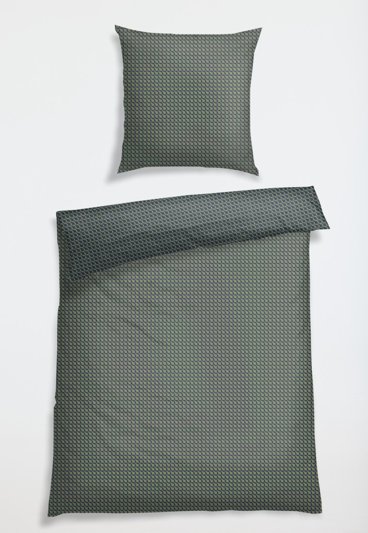 Bed linen 2-piece set renforcé jade patterned - SCHIESSER Home