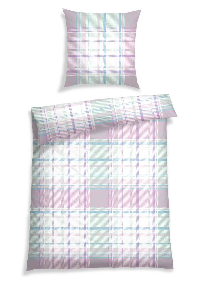 Parure de lit, 2 pièces, en tissu résistant à motifs multicolores - SCHIESSER HOME