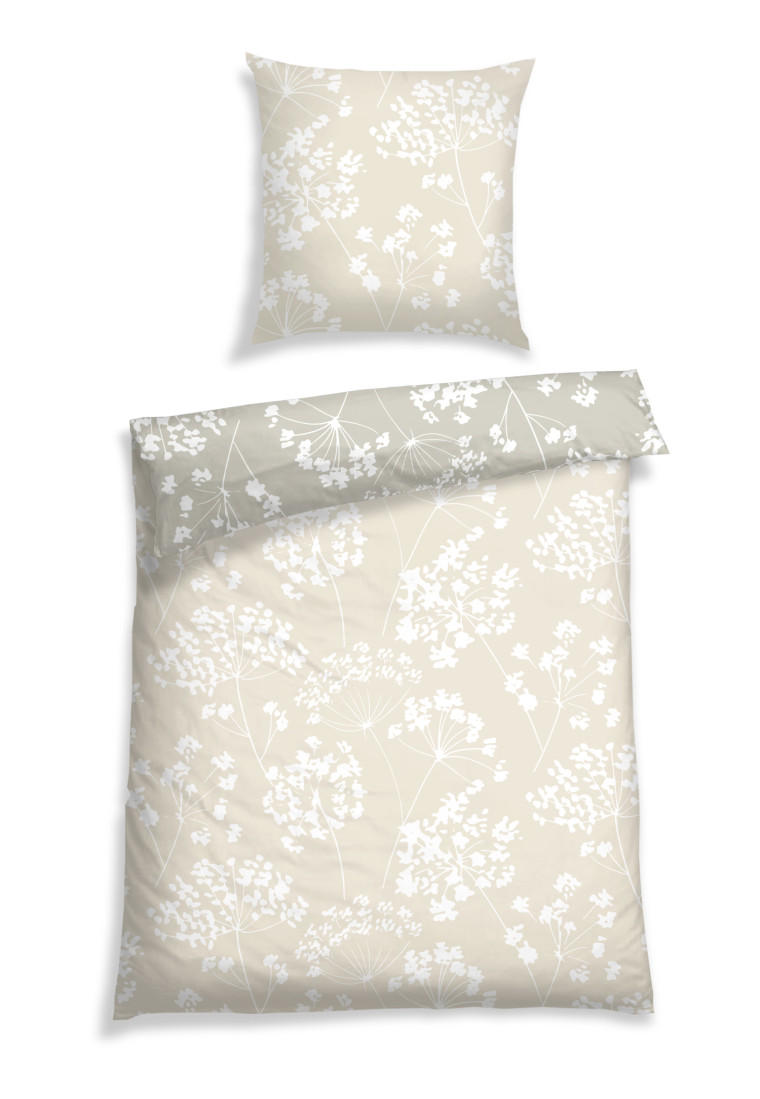 Bed linen renforcé flowers cream - SCHIESSER Home