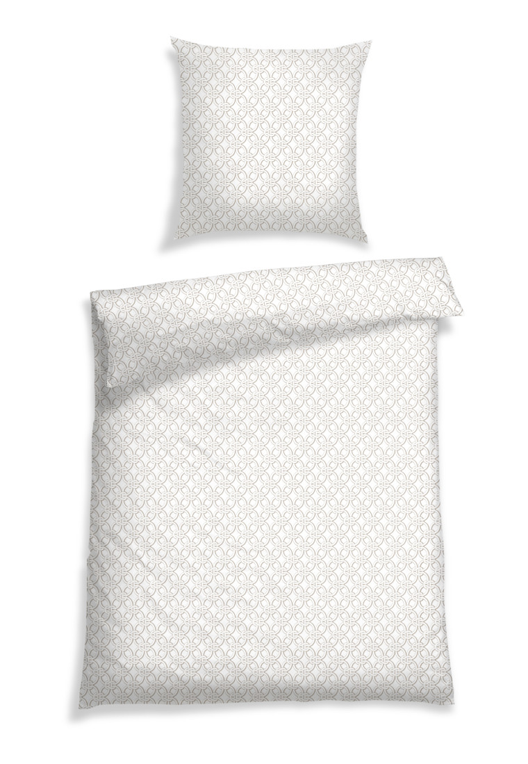 Bed linen renforcé cream patterned - SCHIESSER Home