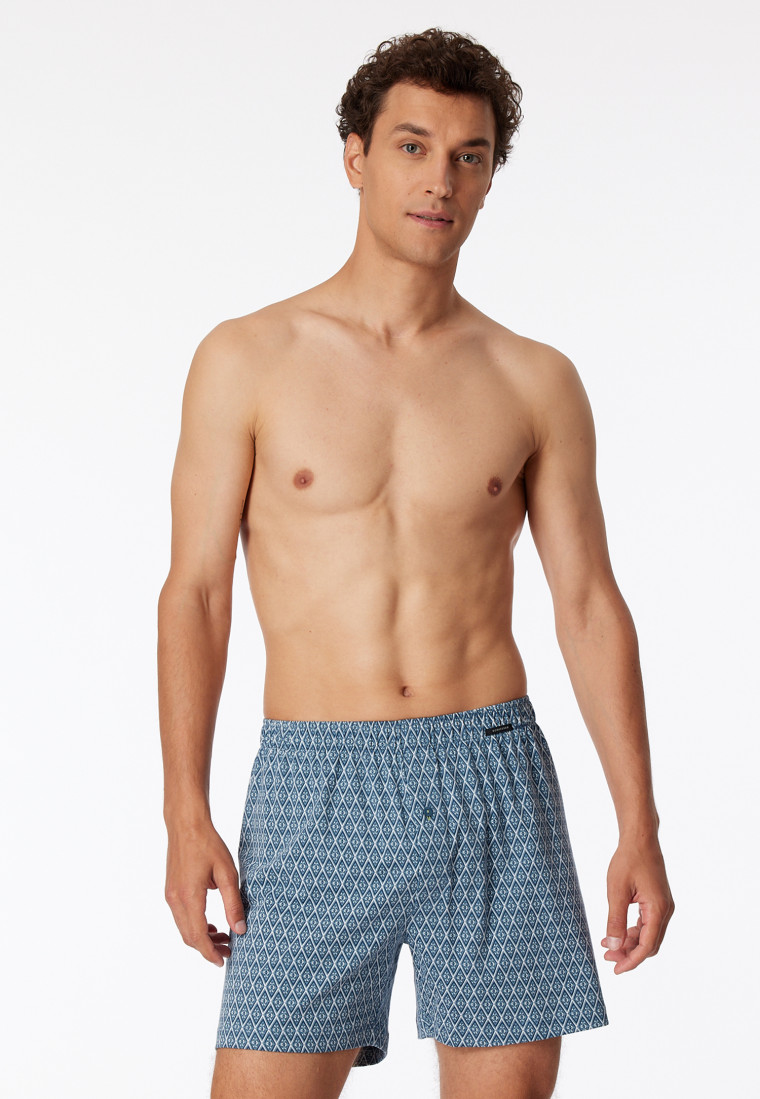 Boxershorts 2 set van 2 jersey effen gedessineerd - Boxershorts Multipacks