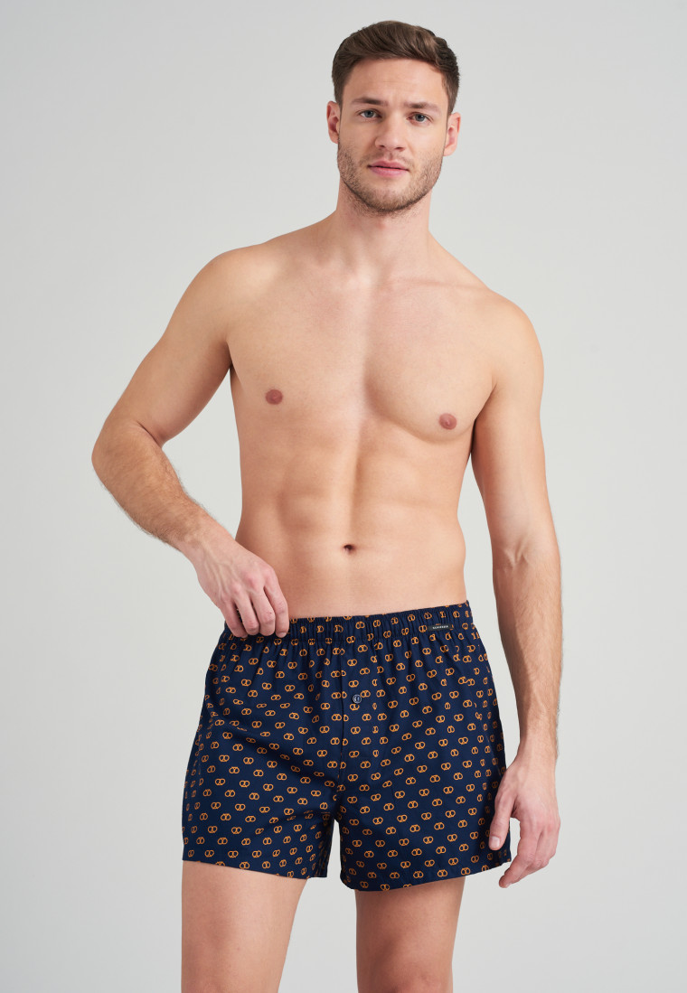 Boxershort geweven stof 2-pack pretzelpatroon veelkleurig  Fun Prints