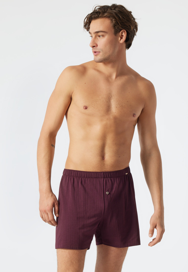 Boxer in Tencel con motivo a scarto d'ago, borgogna - selected! premium inspiration