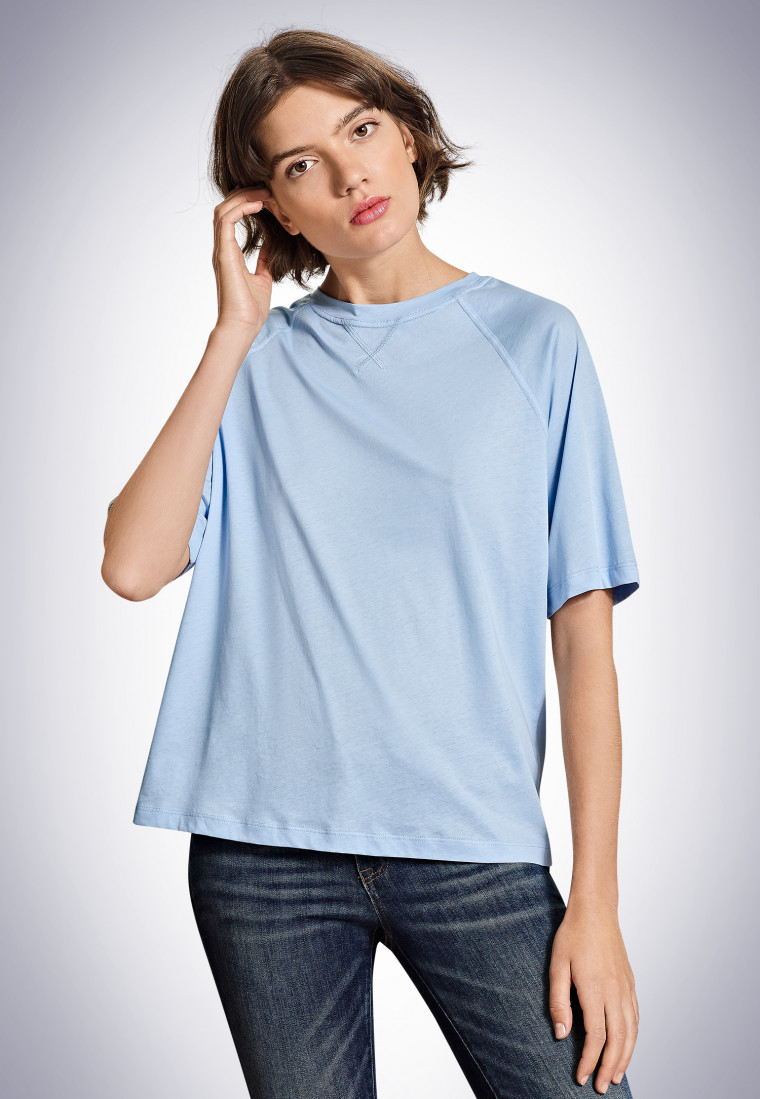 Boxy t-shirt light blue - Revival Carla