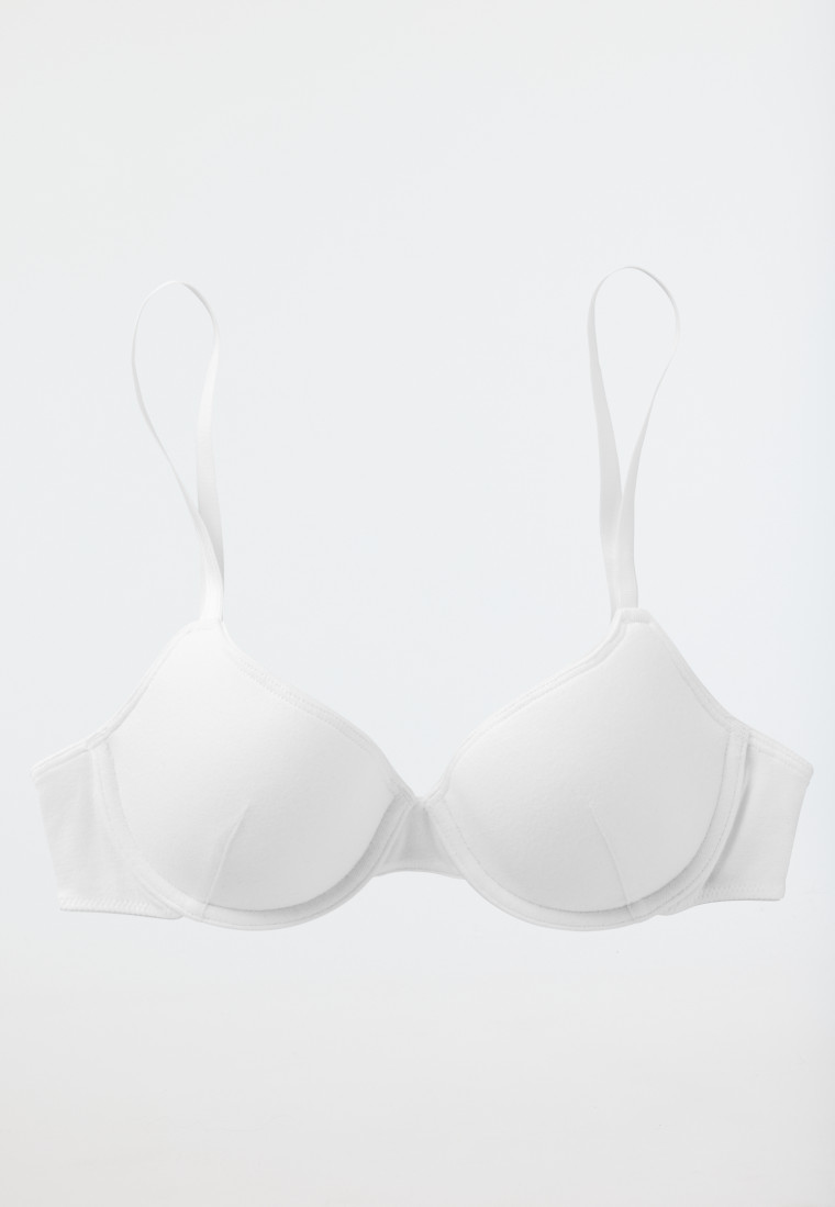 Reggiseno imbottito con ferretto di colore bianco - 95/5