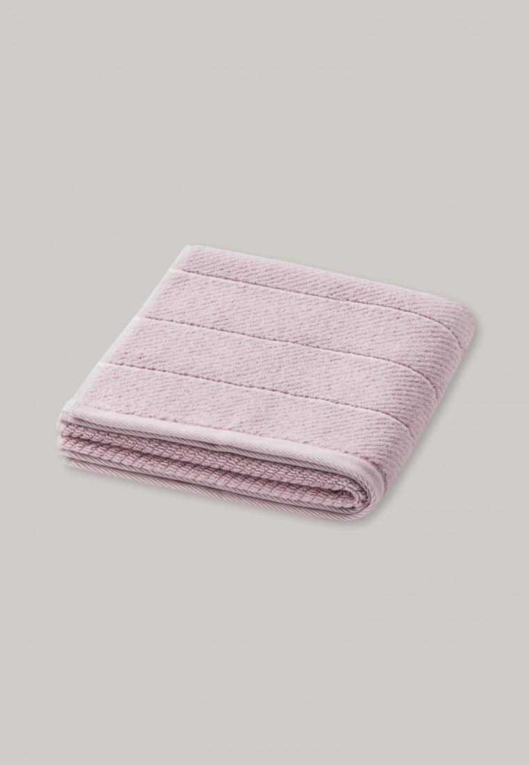 Handdoek strepen 50*100 lavendel - SCHIESSER Home