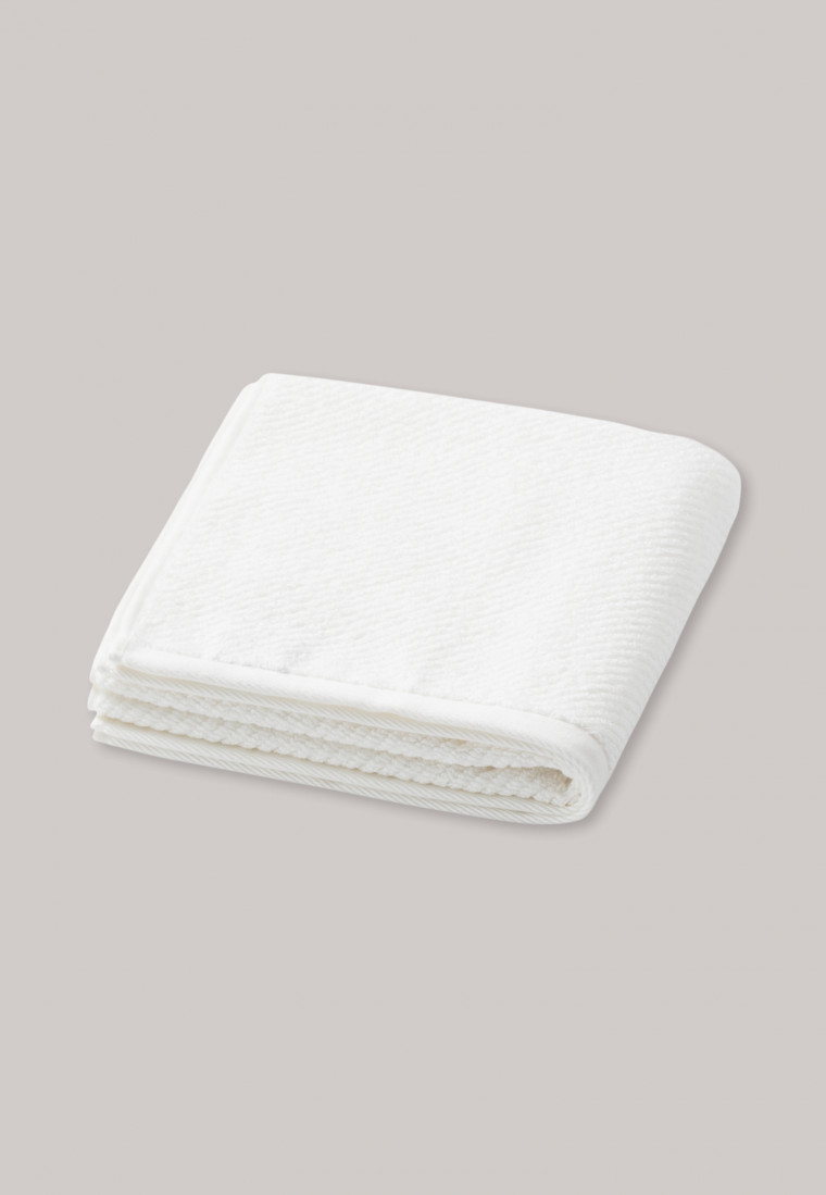 Handdoek met strepenpatroon 50*100 off-white - SCHIESSER Home