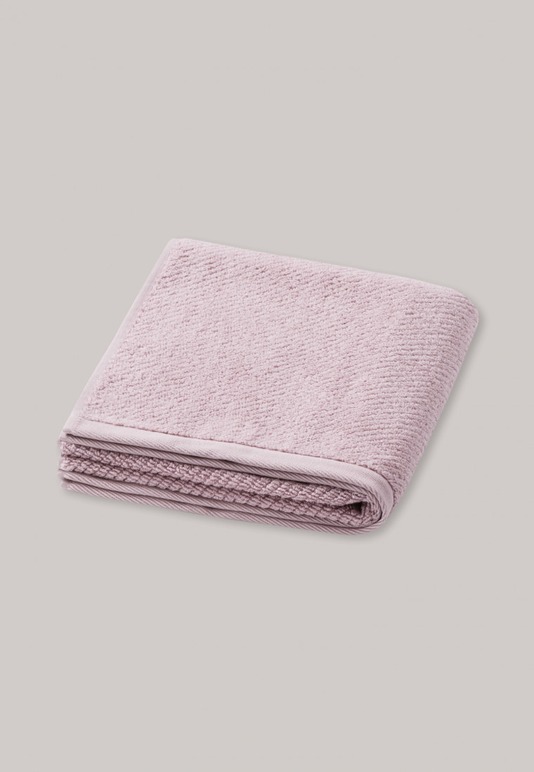 Hand towel textured stripes 50 x 100 lavender - SCHIESSER Home