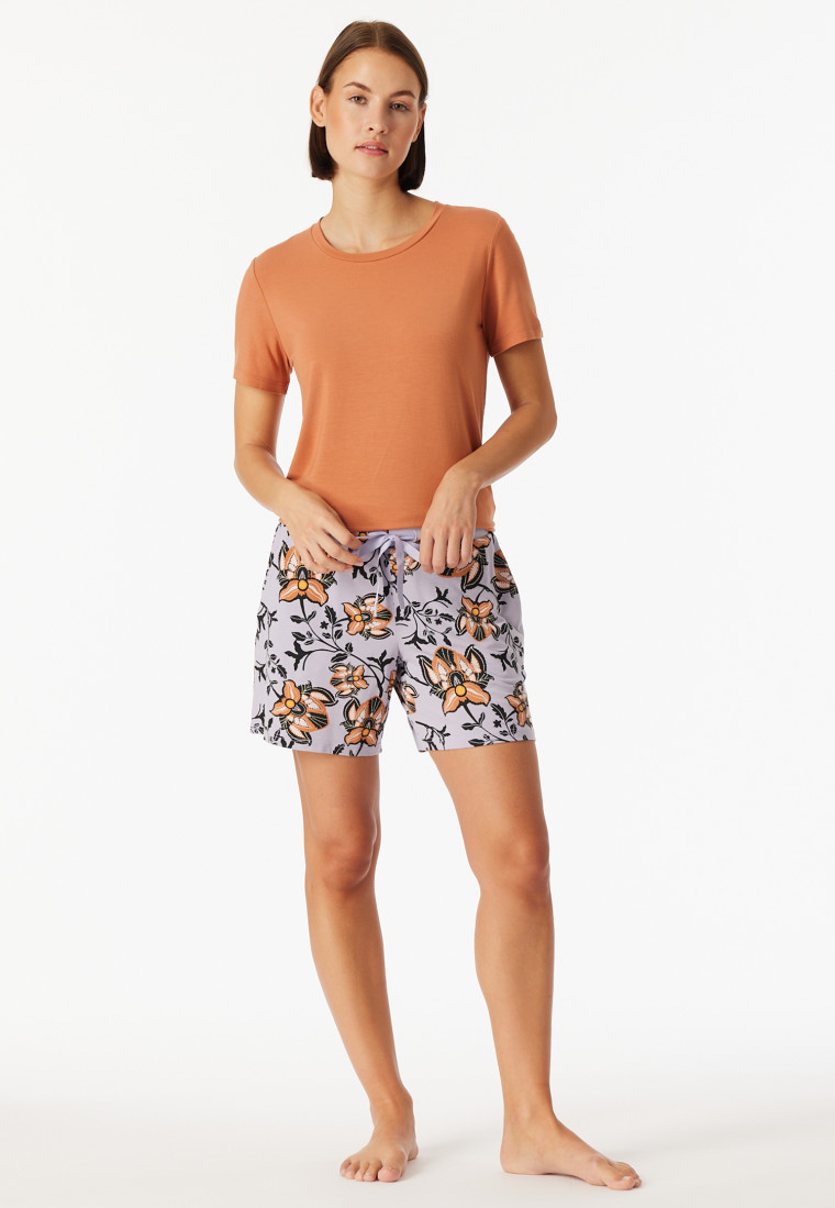 Hose kurz Blumen multicolor - Mix+Relax