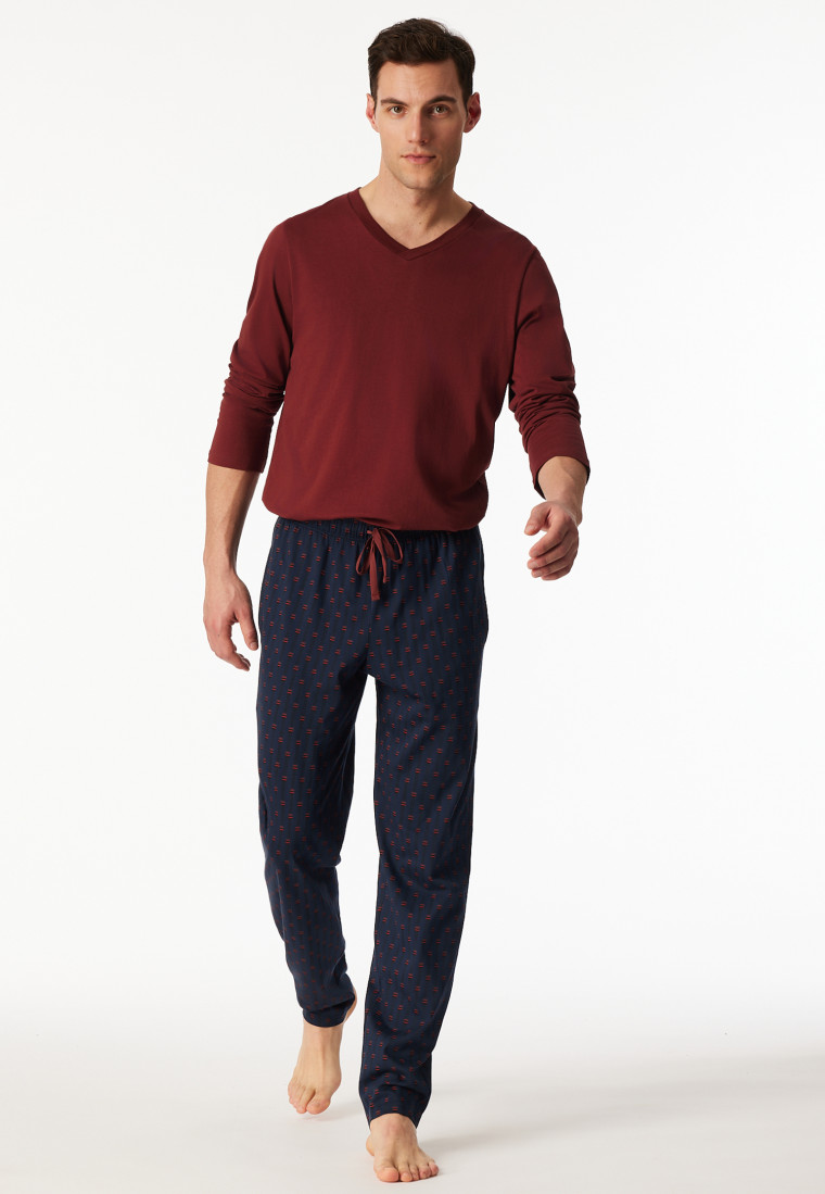 Hose lang multicolor bedruckt - Mix+Relax