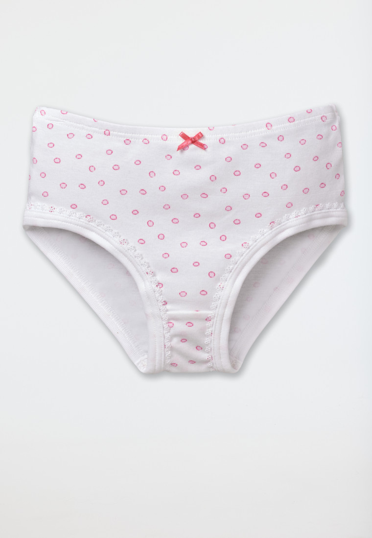 Culotte bianche con pois rosa - Original Classics