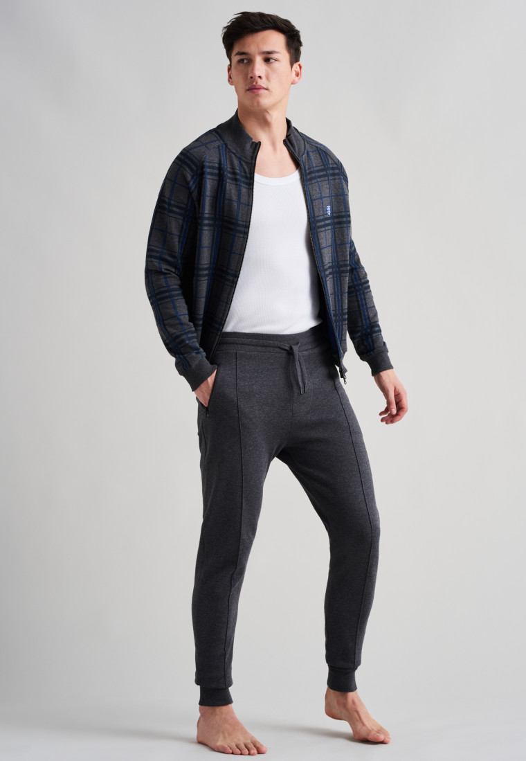 Pantalon de jogging long, anthracite chiné - Revival Helge
