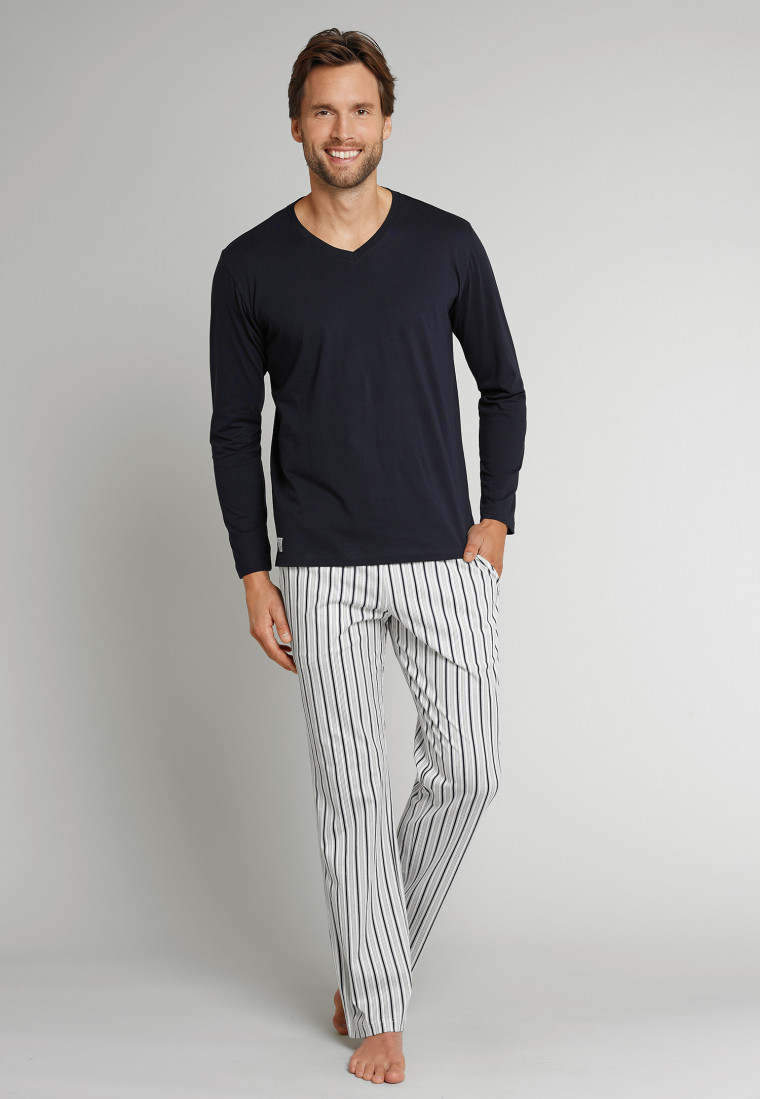 Pantalon de survêtement rayé multicolore en jersey - Mix & Relax