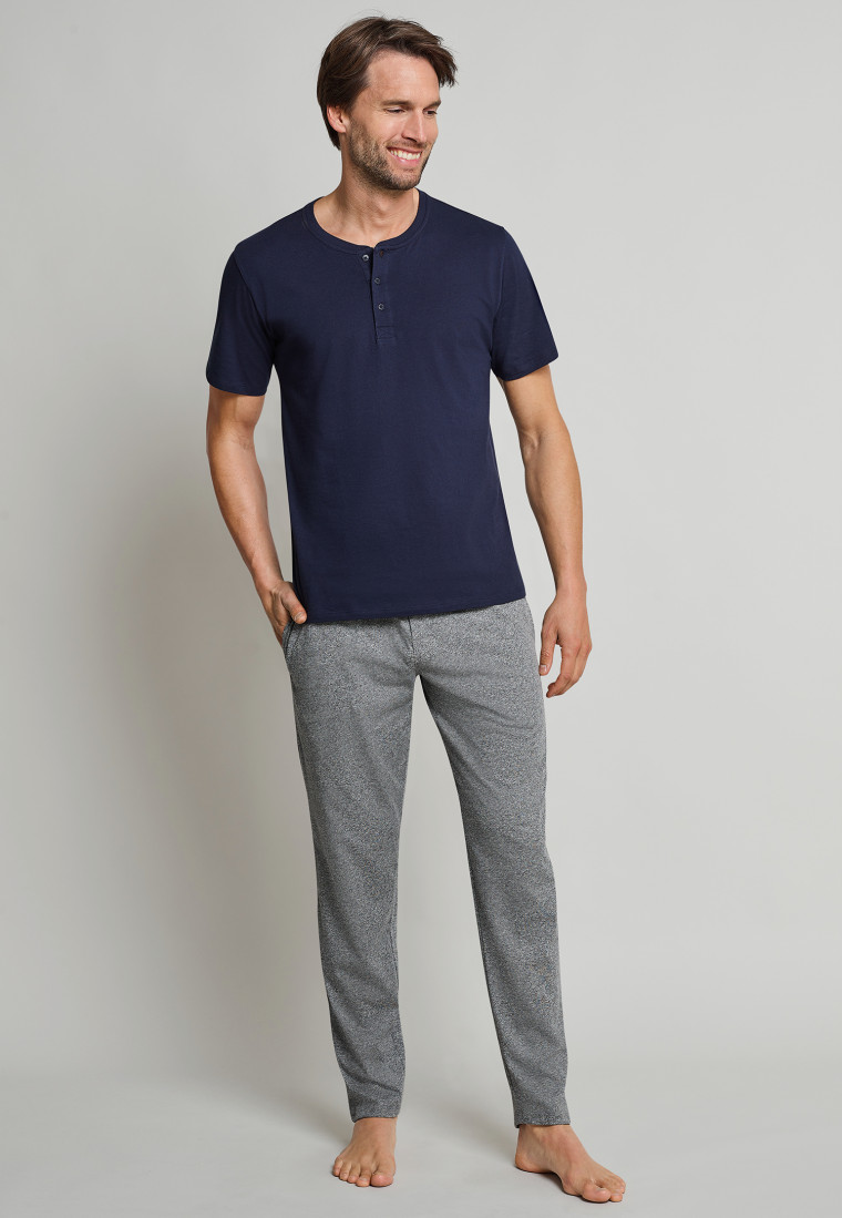 Loungebroek donkergrijsmelange - Mix & Relax Cotton