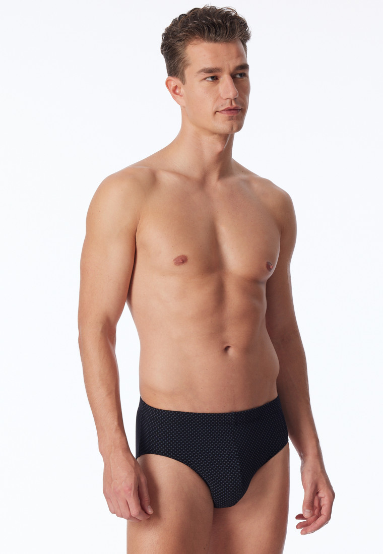 Mini slip con fantasia, nero - Cotton Casuals