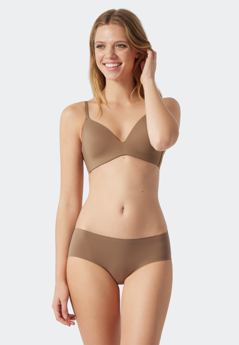 Panty microfiber brown - Invisible Soft