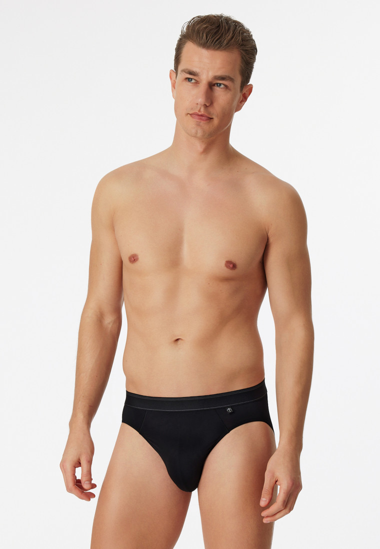 Bikini briefs, microfiber, black - Nachtschwärmer