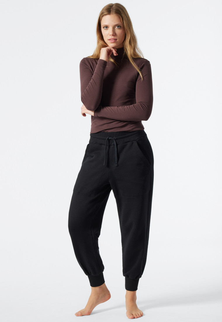 Turtleneck long-sleeve aubergine 