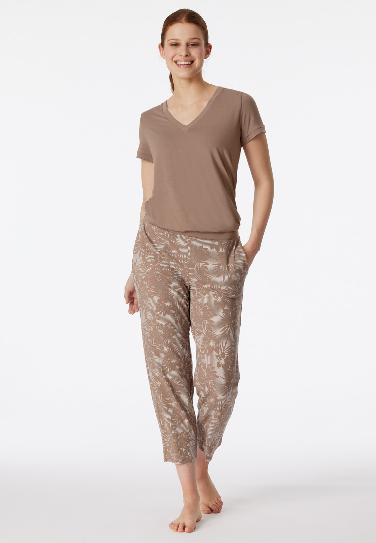 Pyjama 7/8 long clay - selected ! premium inspiration