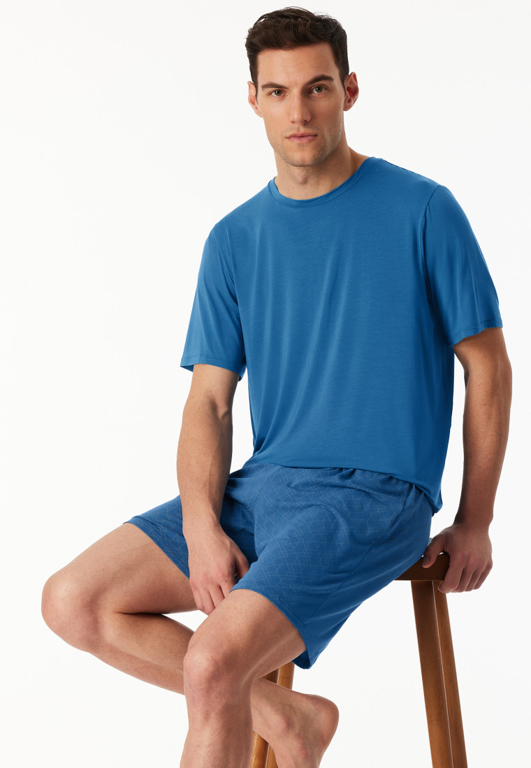 Short pyjamas blue - Long Life Soft