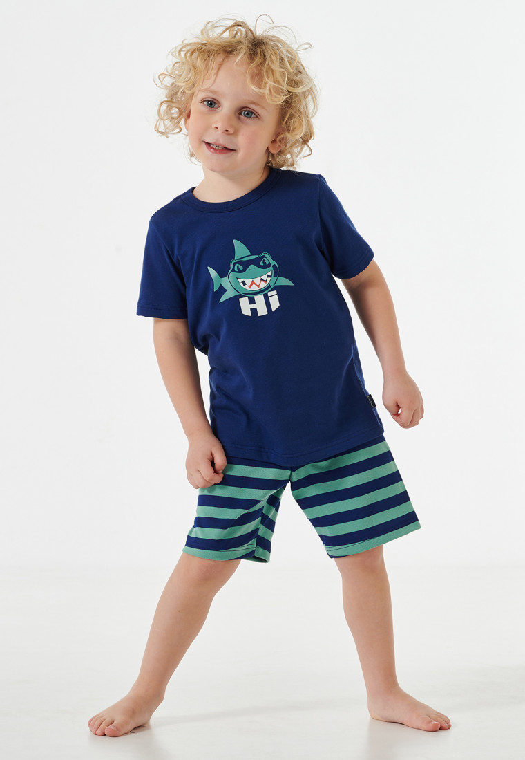 Pyjamas short shark dark blue - Casual World