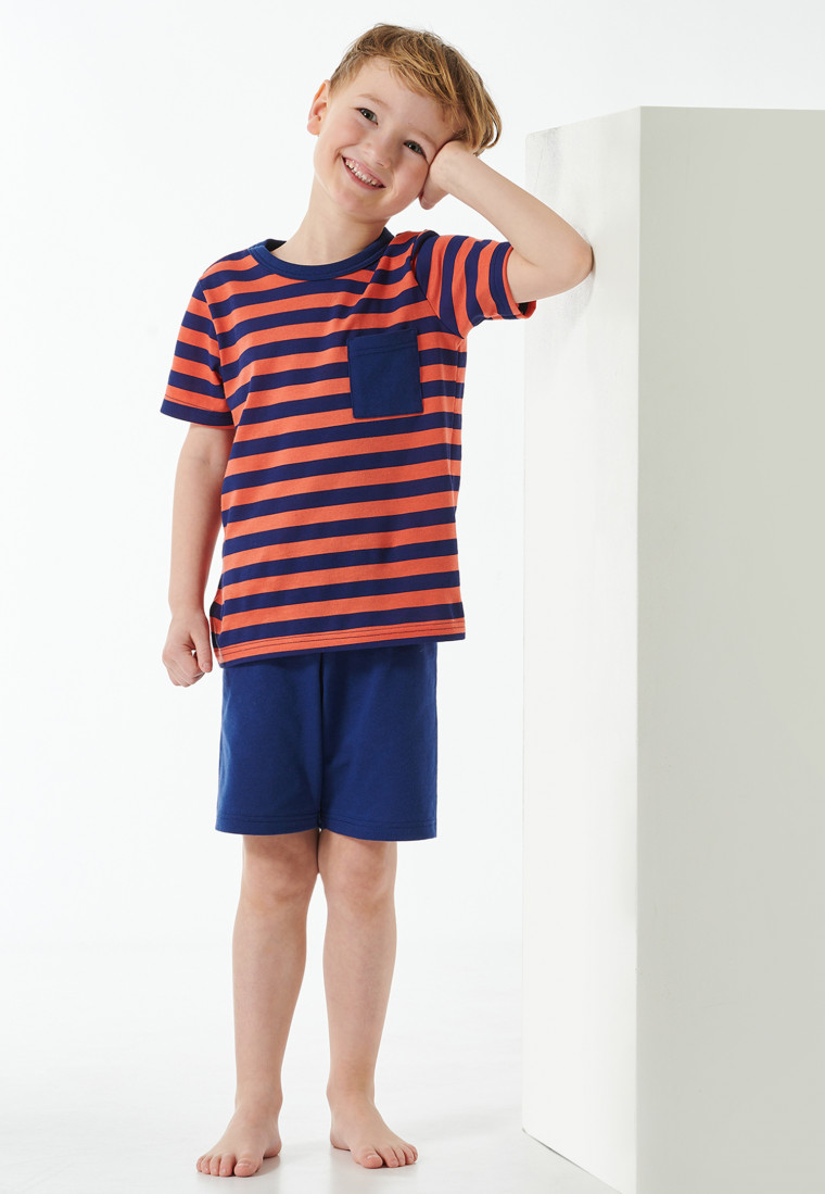 Pyjamas short striped red - Boys World