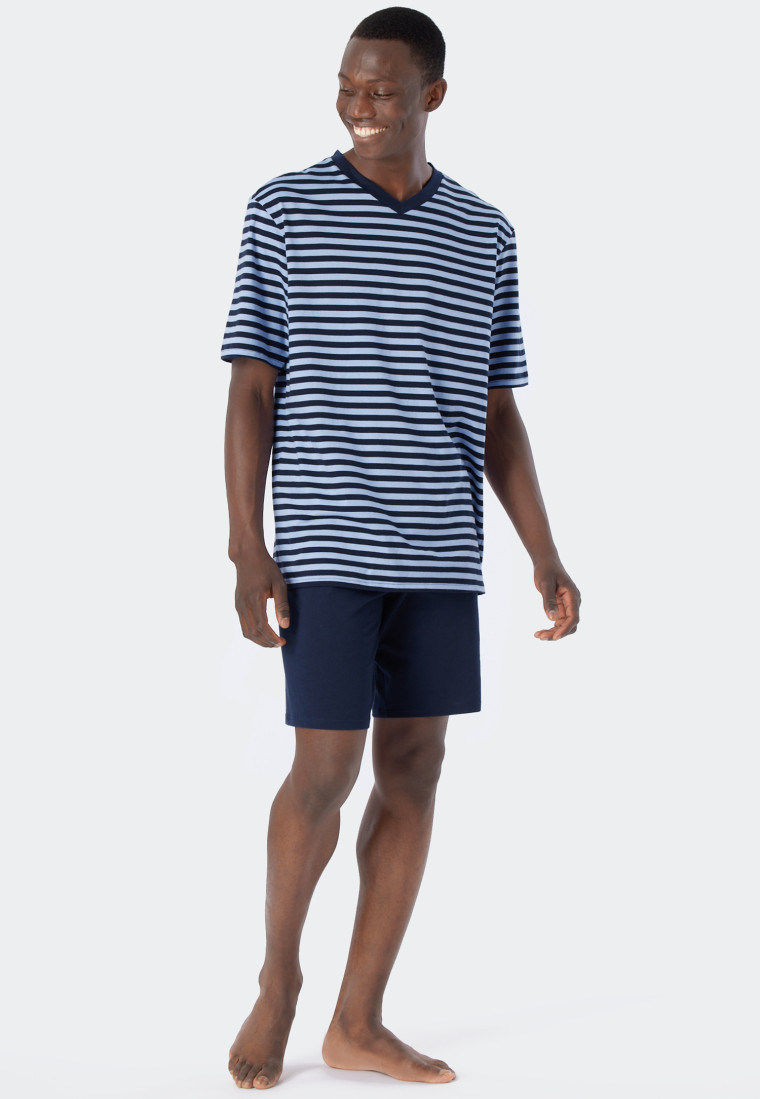 Pajamas short V-neck striped air - Essentials Nightwear