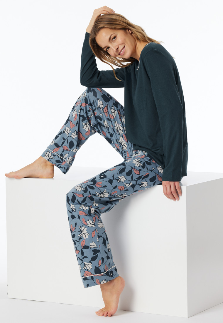Schiesser Schlafanzug lang multicolor - Comfort Nightwear