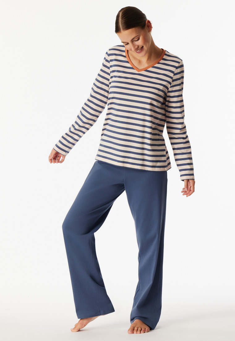 Long pyjamas striping champagne - Casual Essentials
