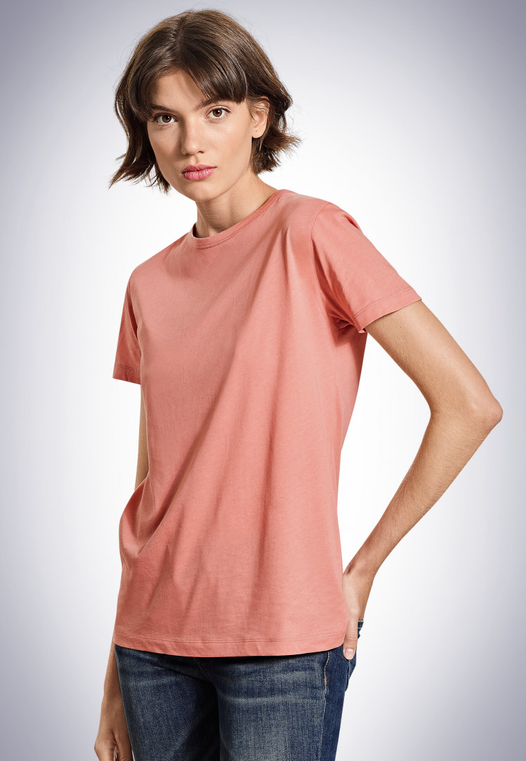Shirt kurzarm apricot - Revival Carla