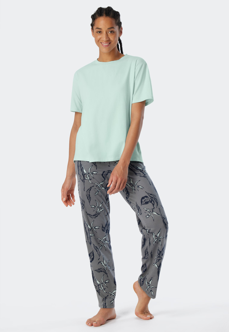 Tee-shirt manches courtes menthe - Mix+Relax